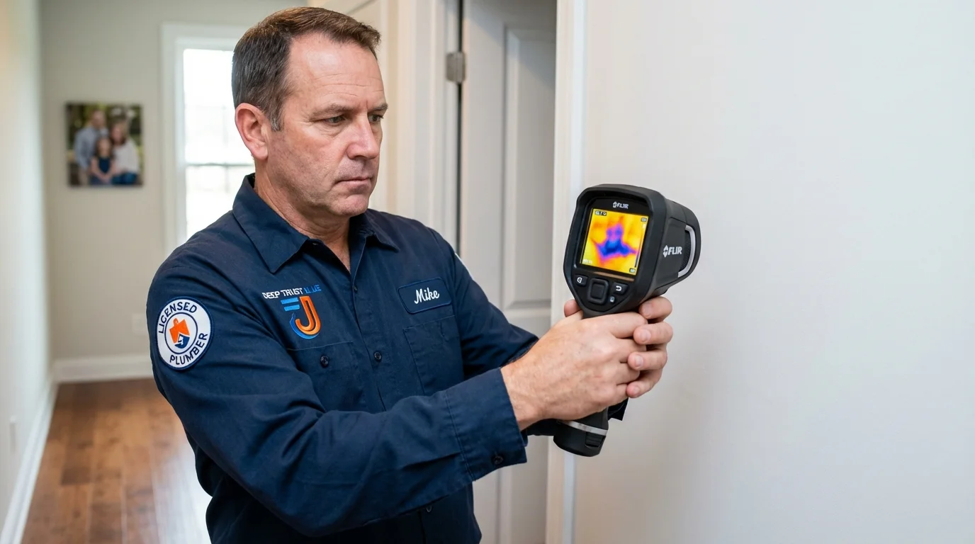 Thermal imaging leak detection by Johns Plumbing LLC in La Center